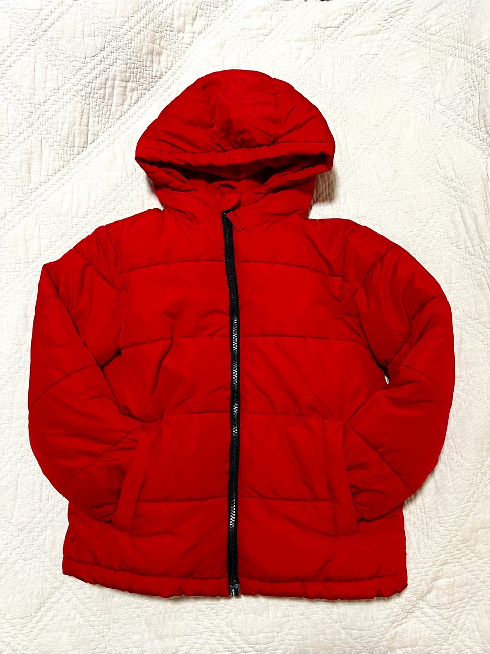 Swiss Tech Red Winter Puffer Jacket Medium 8